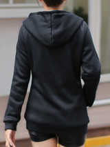 Hooded  Patch Pocket Coat