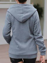 Hooded  Patch Pocket Coat