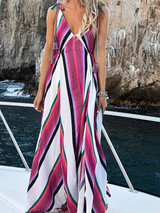 Elegant Fashion Floral Print Maxi Dress