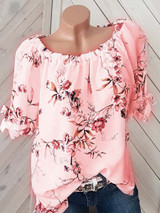 Round Neck  Loose Fitting  Printed Short Sleeve T-Shirts Round Neck  Loose Fitting  Printed Short Sleeve T-Shirts