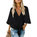 Women Chiffon Blouse Shirt