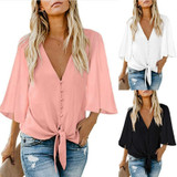 Women Chiffon Blouse Shirt