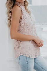 Band Collar Open Shoulder  Decorative Lace  Lace  Blouses Band Collar Open Shoulder  Decorative Lace  Lace  Blouses