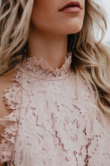 Band Collar Open Shoulder  Decorative Lace  Lace  Blouses Band Collar Open Shoulder  Decorative Lace  Lace  Blouses