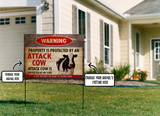 Attack Cow Custom Yard Sign