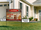 Attack Cat Custom Yard Sign