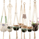 handmade macrame plant hangers