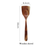 Teak Natural Wood Tableware Spoon