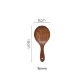 Teak Natural Wood Tableware Spoon