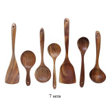 Teak Natural Wood Tableware Spoon
