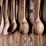 Teak Natural Wood Tableware Spoon
