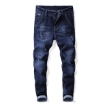 New Cotton Jeans Men High Quality Famous Brand Denim trousers soft mens pants Winter Thick jean fashion