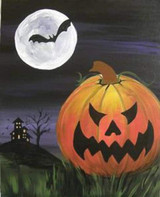 Evil Halloween pumpkin