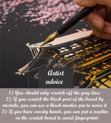 Scratch Painting - Venice in Italy