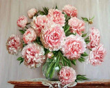 Bouquet of Pink Flowers on a Table