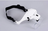 Headband Magnifier Glass Magnifying Glasses with Lamp for Paint by Numbers
