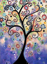 Diamond Painting - Tree Stained Glass