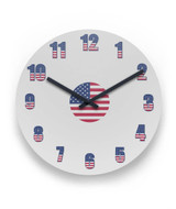 Patriotic Wall Clock 11" Round Wall Clock