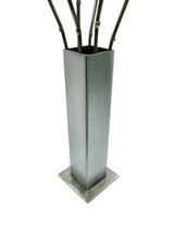 Metal Vase, Welded Bud Vase, Steampunk Vase, Welded Rose Vase for