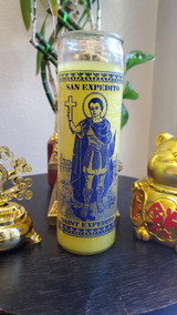 Saint Expedite 7 Day Wealth Candle** #SpellCandle #RootWork #conjure #MoneyMagic #SaintExpedite #AltarMagick