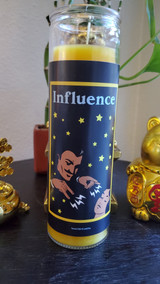 Yellow Fixed "Influence" 7 day Glass Vigil Candle Paraffin Wax #SpellCandles #RootWork #Conjure #CandleMagick #LuckyMojoCurioCo