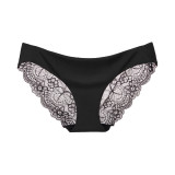 Ladies Underwear Woman Panties Sexy Lace Plus Size Panty Mid-Rise Transparent Seamless Comfortable Briefs Girls Lingerie