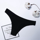 Dropshipping Hot Sale Sexy Women Cotton G String Thongs Low Waist Sexy Panties Ladies' Seamless Underwear Lingerie 1/2 pcs