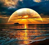 Diamond Painting - Sunset at Sea