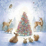 Diamond Painting - Christmas Tree and Animals Diamond Painting - Christmas Tree and Animals