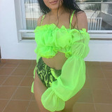 Sexy Neon Green Bikini Set