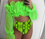 Sexy Neon Green Bikini Set