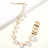 Fashion Tassel Imitation Pearl Barrette Hair Jewelry