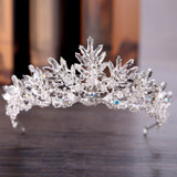 Baroque Vintage Crystal Rhinestone Bridal Crown Tiaras