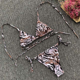 Sexy Plaid Push Up Bikini Set