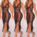 Hollow out Lace Crochet Beach Dress