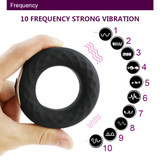 Delay Ejaculation Erection Lock Vibrating Penis Ring