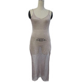 Sexy Sheer Net Mesh Knitted Tunic Beach Cover Up