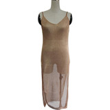 Sexy Sheer Net Mesh Knitted Tunic Beach Cover Up