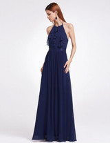 One Shoulder Chiffon A-line Ruffles Bridesmaid Dresses