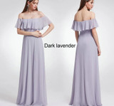 One Shoulder Chiffon A-line Ruffles Bridesmaid Dresses