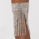 Crystal Tassel Multi Layers Anklet