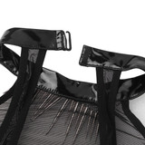Wetlook Faux Leather Clubwear Teddy Bodysuit