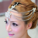 Teardrop Crystal Dangle Forehead Headpiece