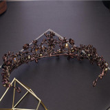 Baroque Purple Crystal Beads Flower Tiara Baroque Purple Crystal Beads Flower Tiara