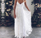 Sexy Ivory Lace Beach Wedding Dress