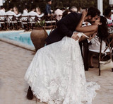 Sexy Ivory Lace Beach Wedding Dress