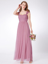 Sweetheart A-line V-neck Sleeveless Bridesmaid Dresses