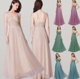 Sweetheart A-line V-neck Sleeveless Bridesmaid Dresses