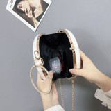 Round Designer Chain Shoulder Bag