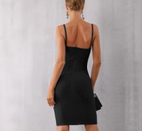 Spaghetti Strapless Midi Celebrity Evening Dress